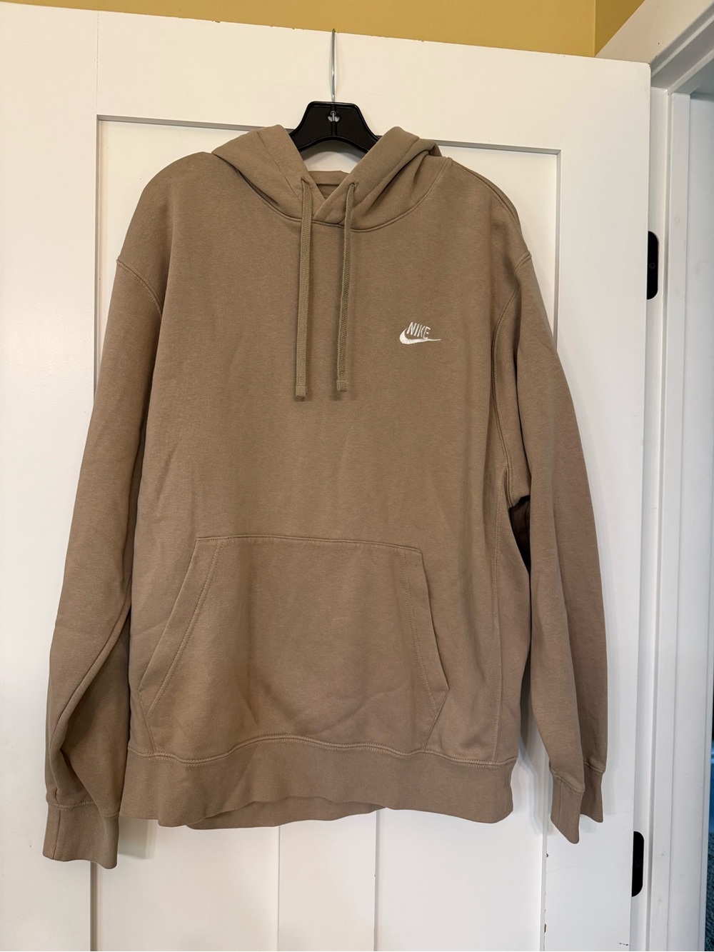 Nike Men's Tan Pullover Hoodie Size XL